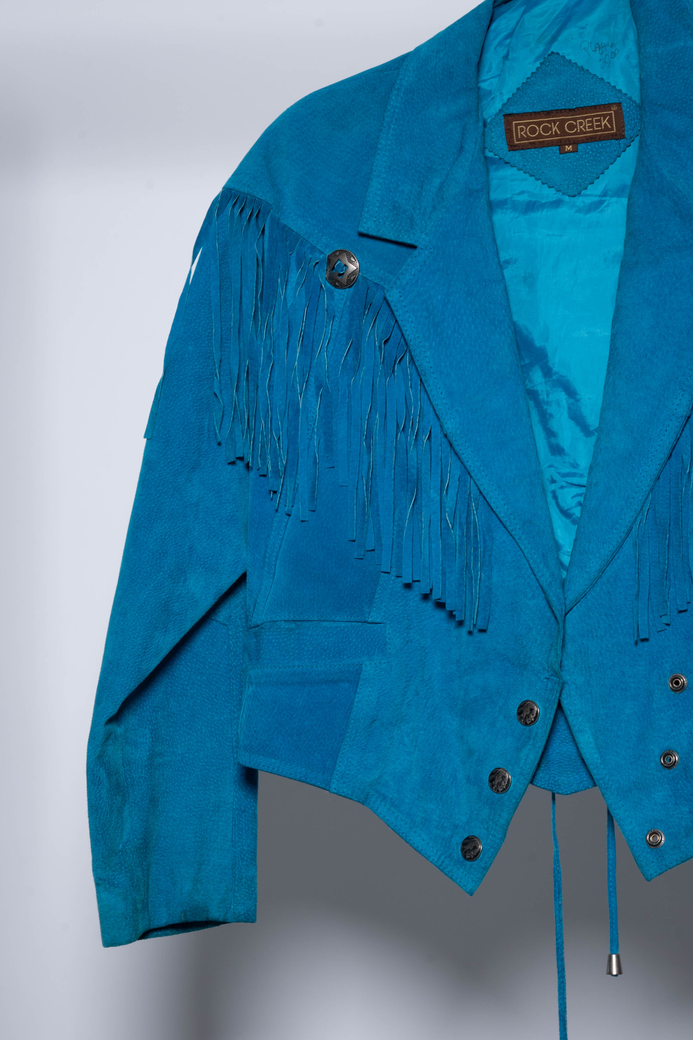 Rock Creek Teal Fringe Jacket