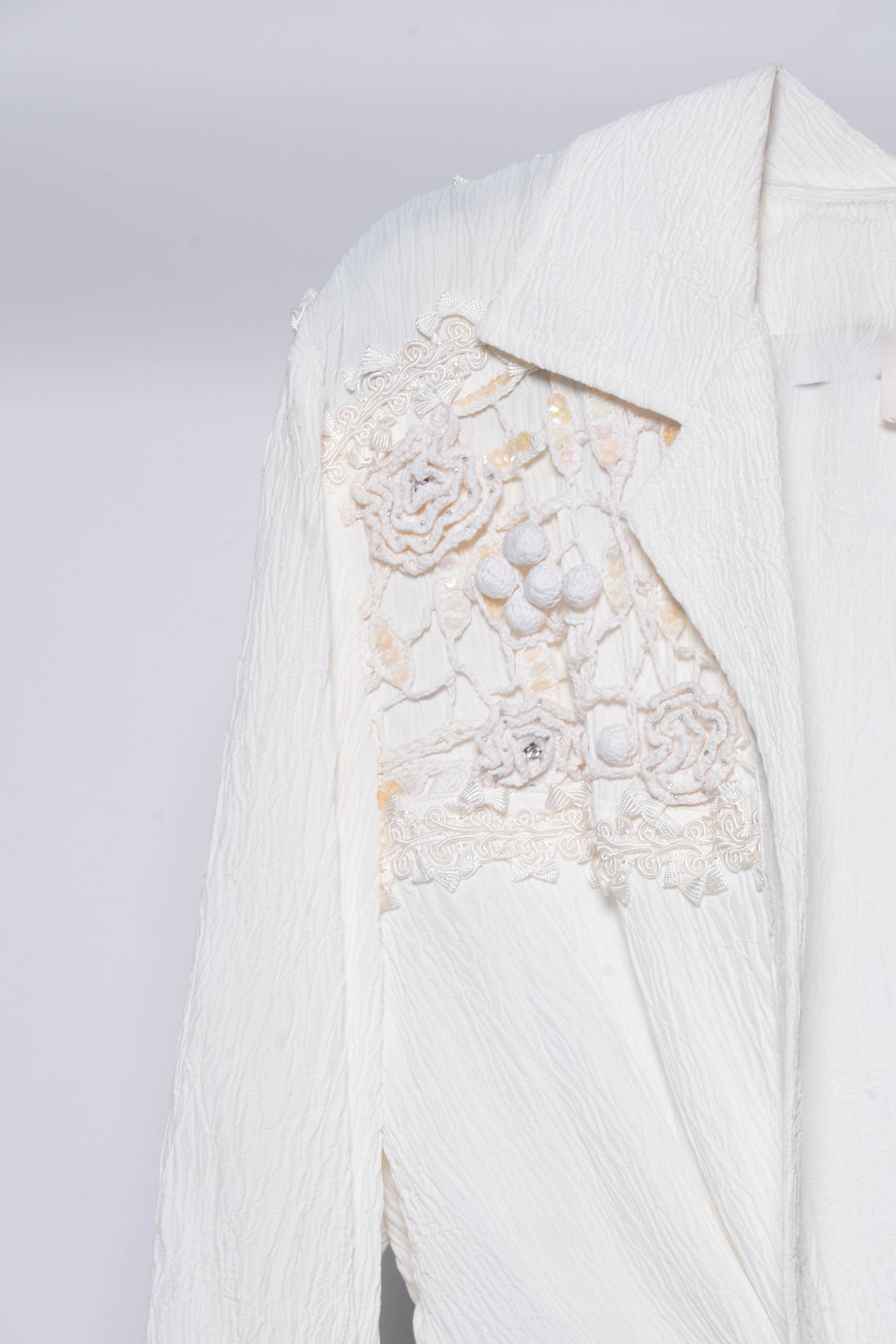 Cache Long Sleeve Blouse and Shorts Set