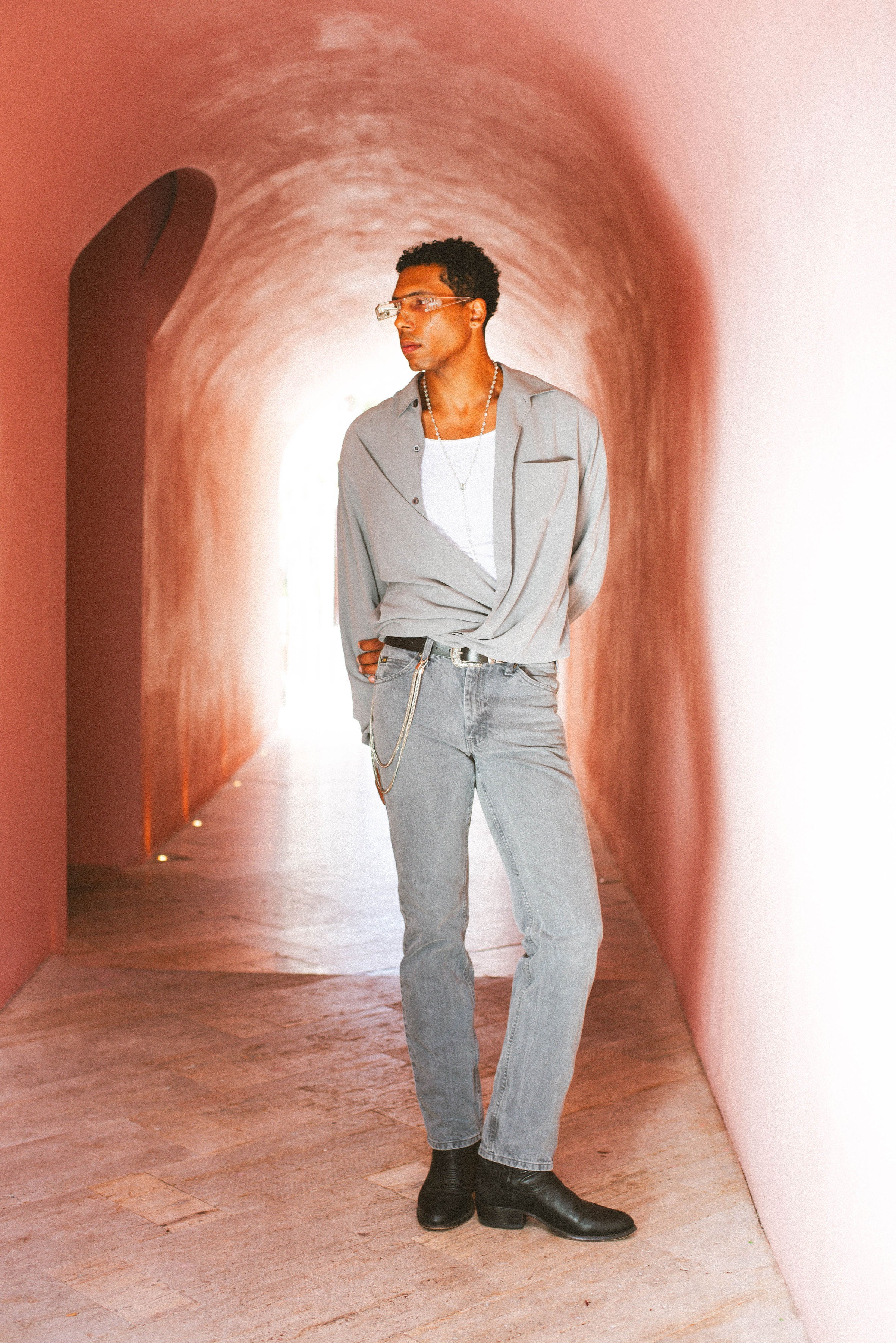 Tommy Bahama Grey Button Down