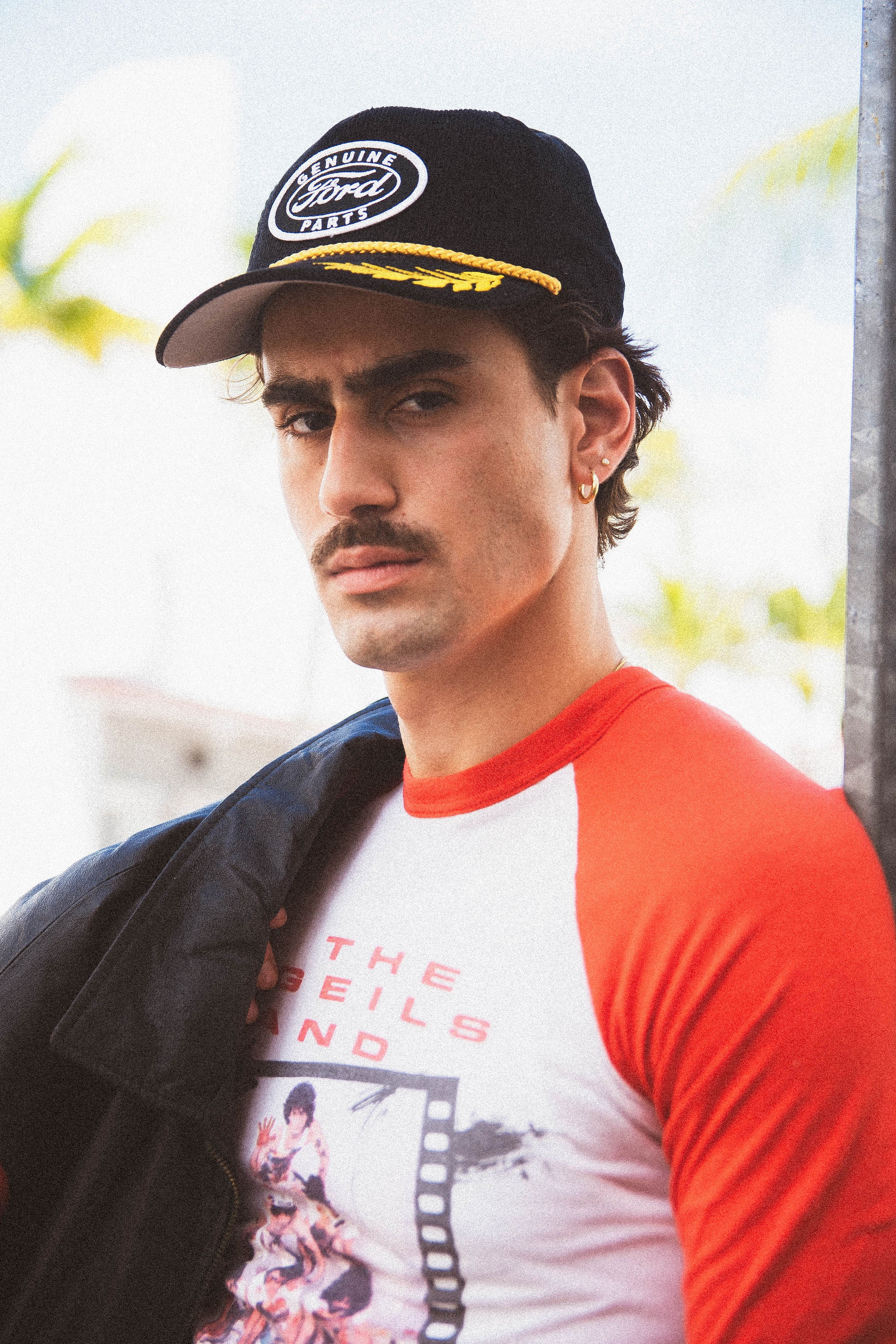 The J. Geils Band Red and White Vintage Tee