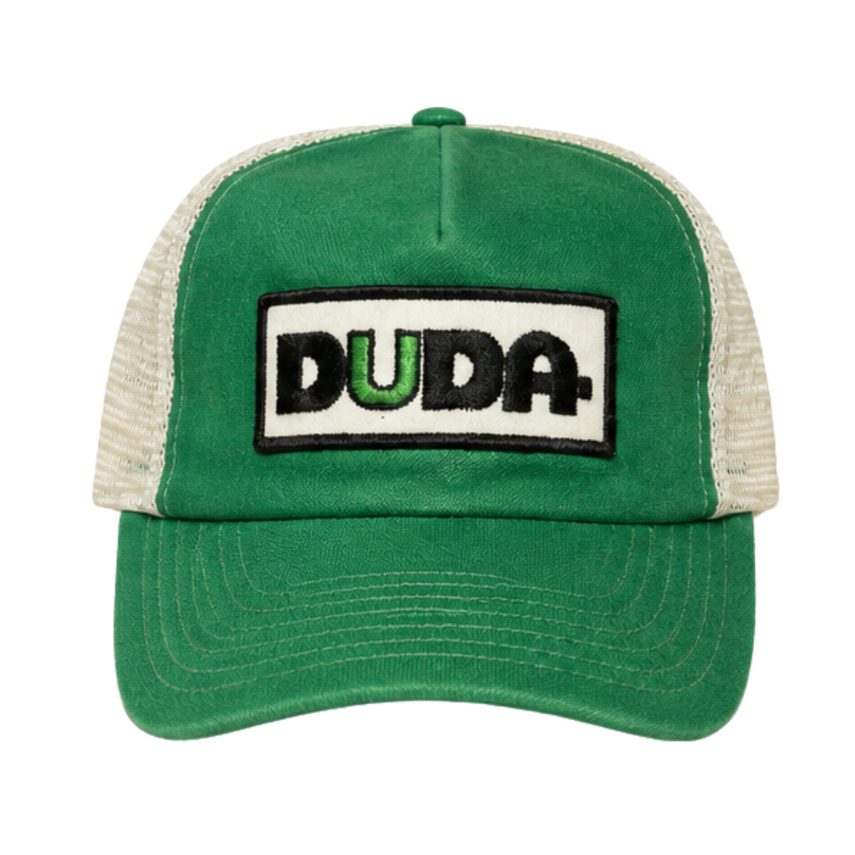 Green & Cream 'DUDA' Foam Trucker