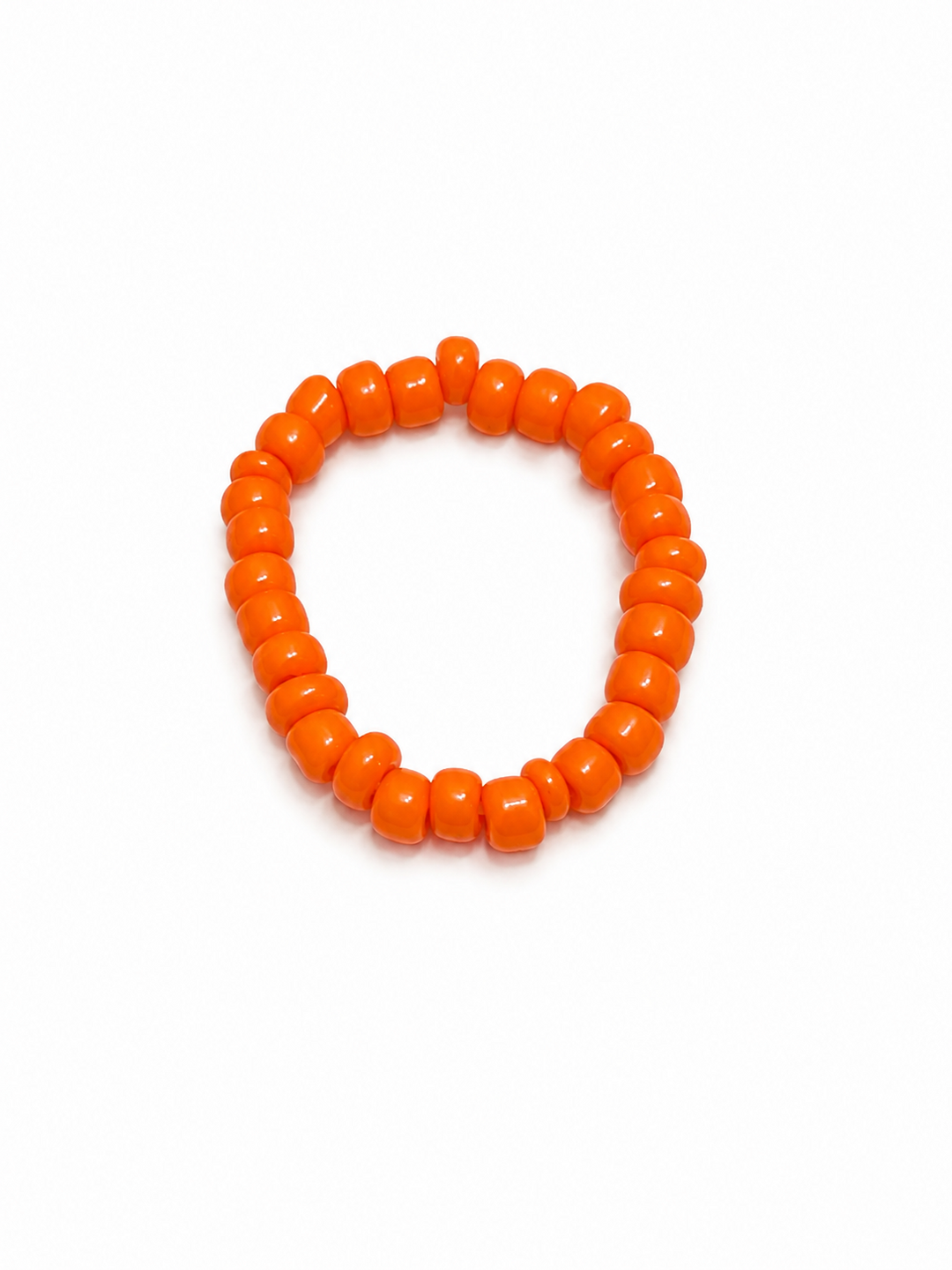 Orange Seed Bead Ring