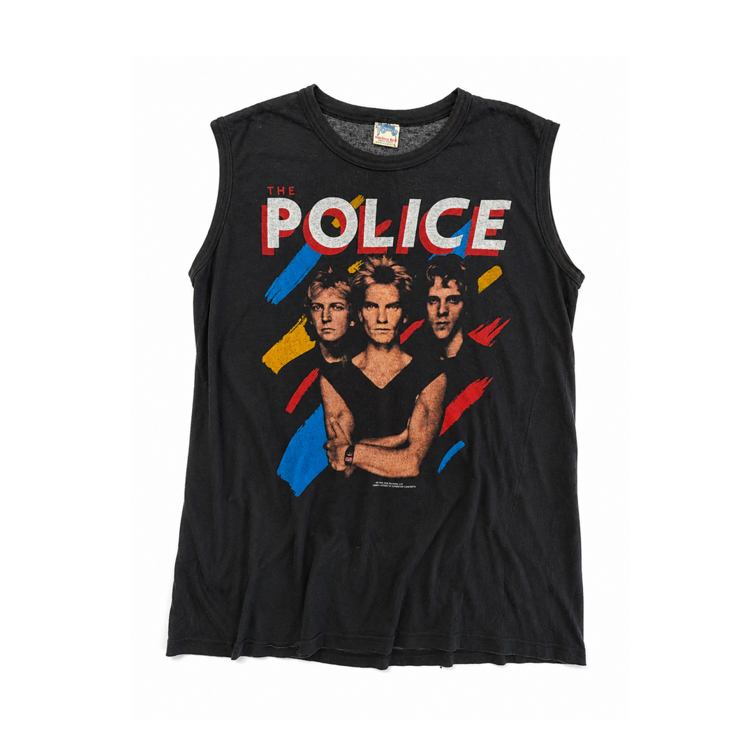 Vintage Police Band Muscle Tee