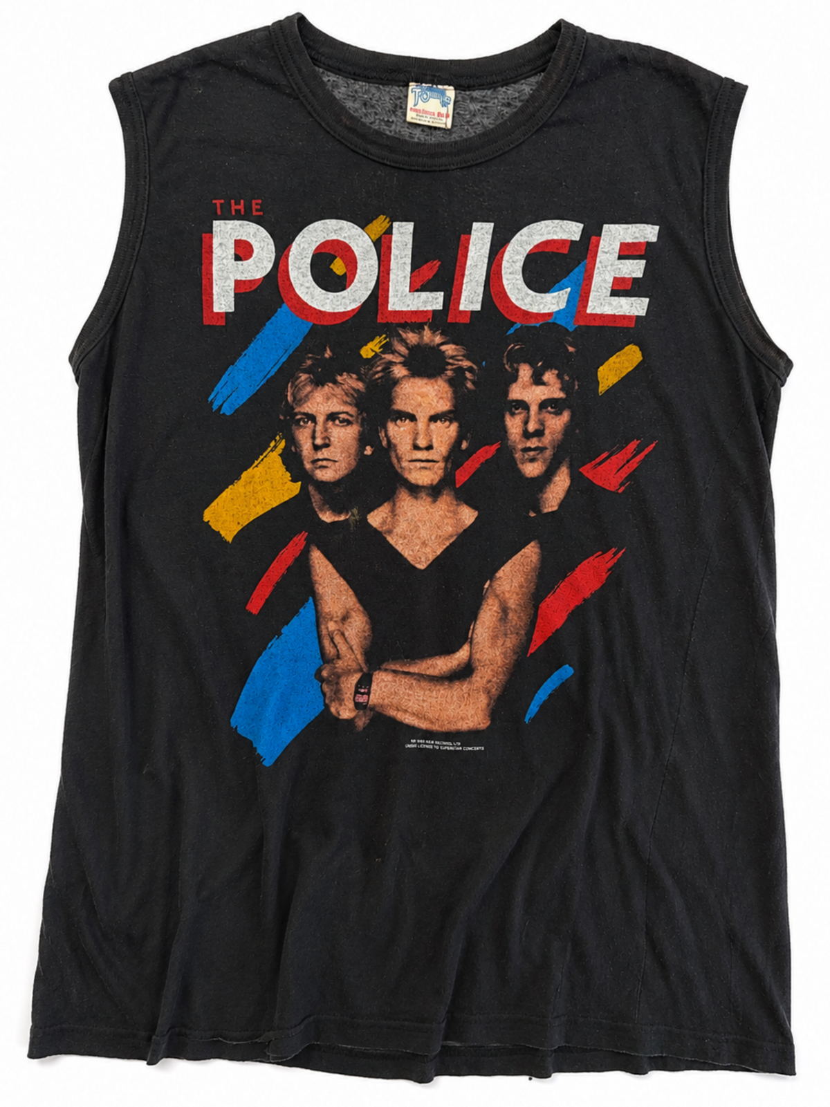 Vintage Police Band Muscle Tee