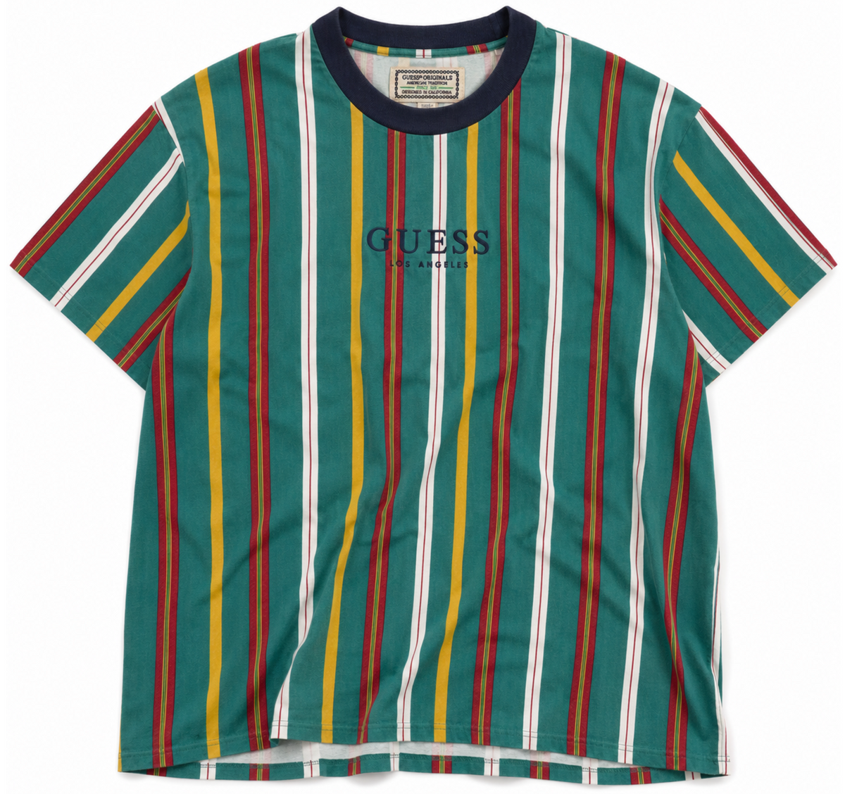 Vintage Guess Los Angeles Striped T-Shirt