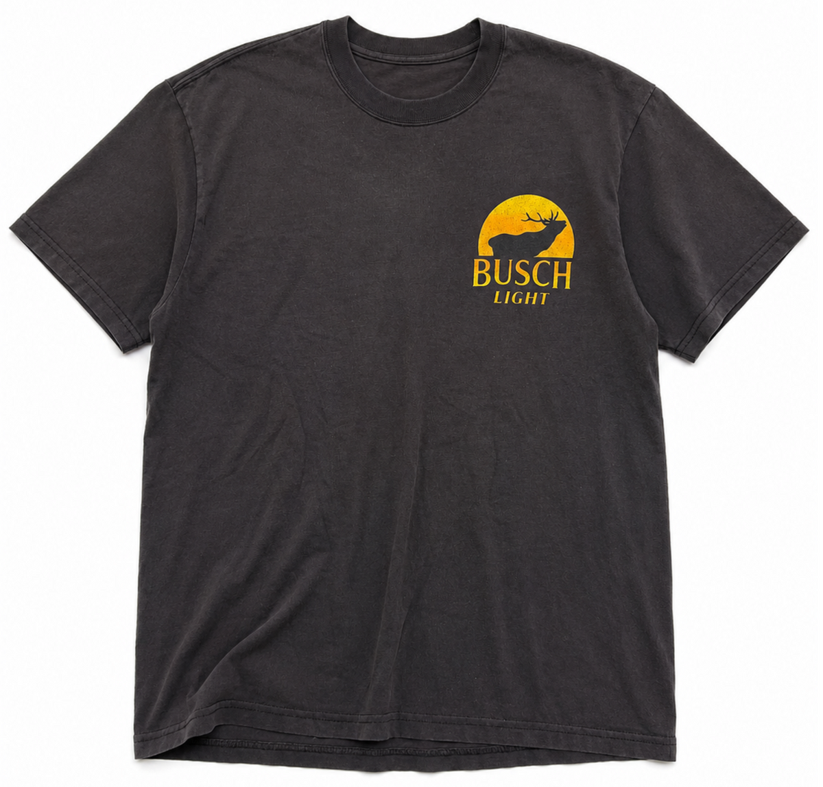 Vintage Busch Light 'Head For The Mountains' Graphic T-Shirt