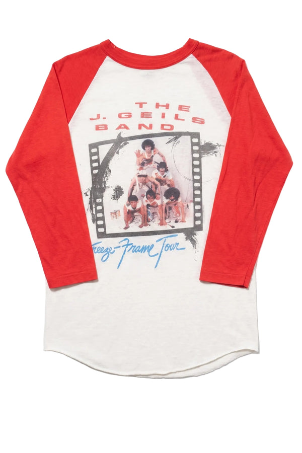 The J. Geils Band Red and White Vintage Tee