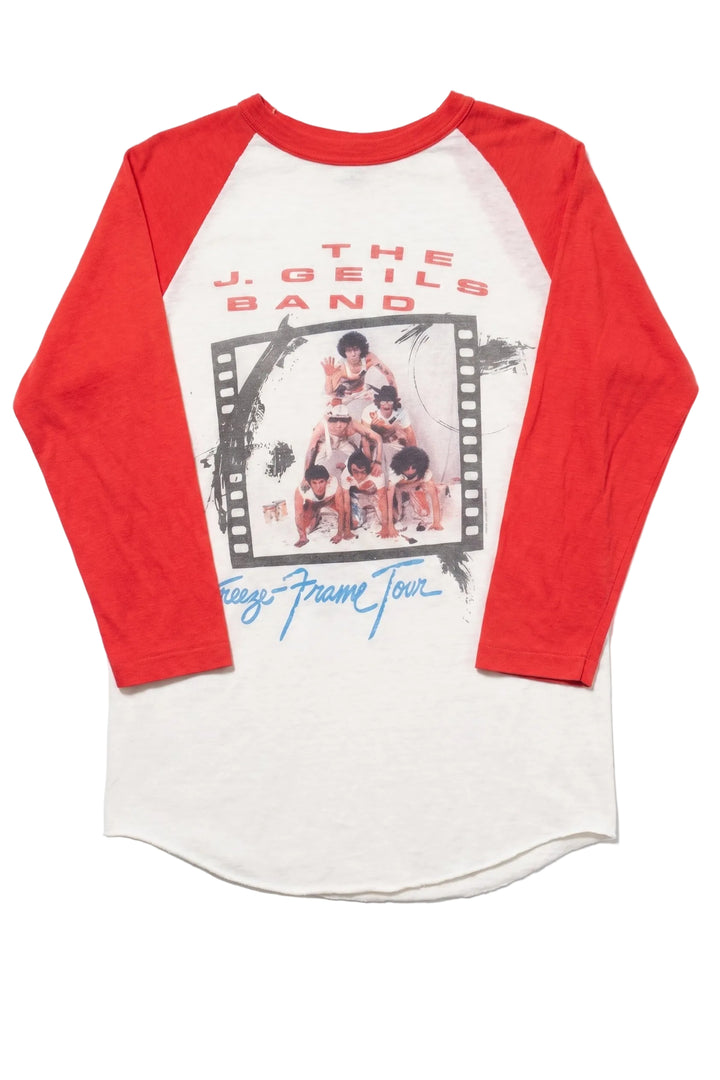 The J. Geils Band Red and White Vintage Tee
