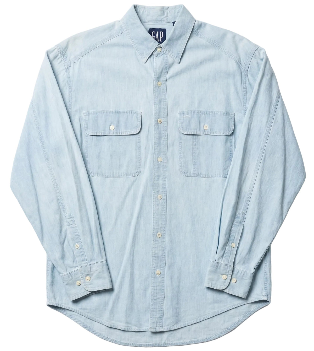 Vintage GAP Light Wash Denim Button Up Shirt