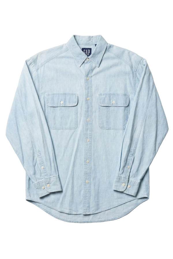 Vintage GAP Light Wash Denim Button Up Shirt