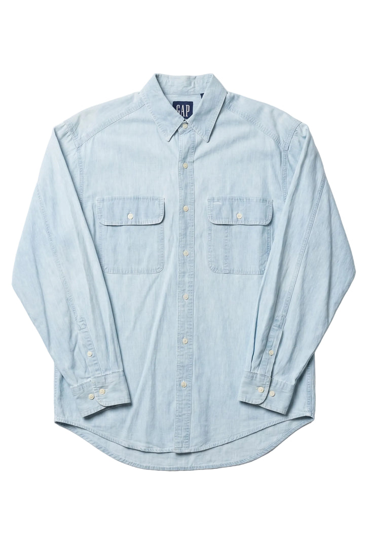 Vintage GAP Light Wash Denim Button Up Shirt