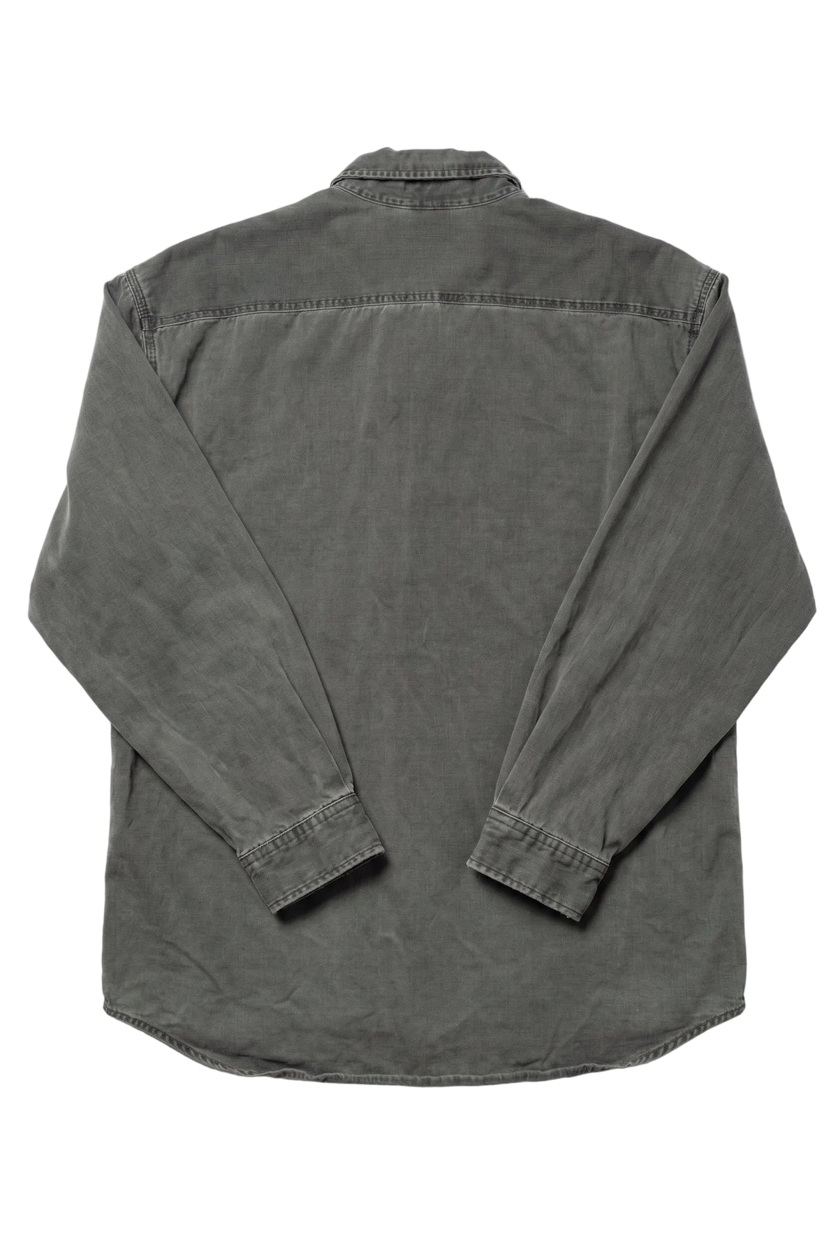 Carhartt Green Denim Long Sleeve Button Up