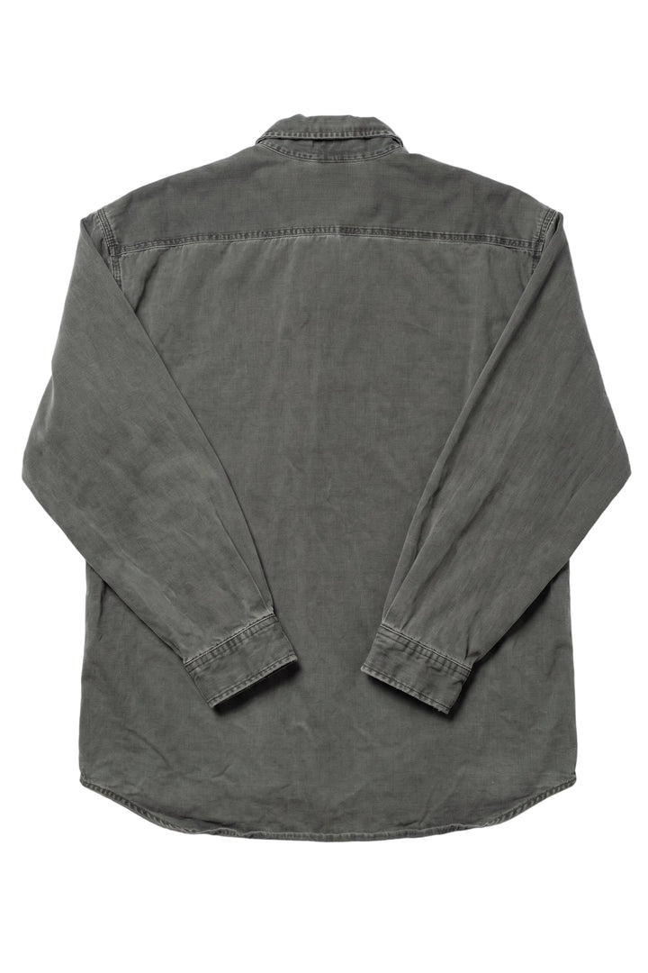 Carhartt Green Denim Long Sleeve Button Up