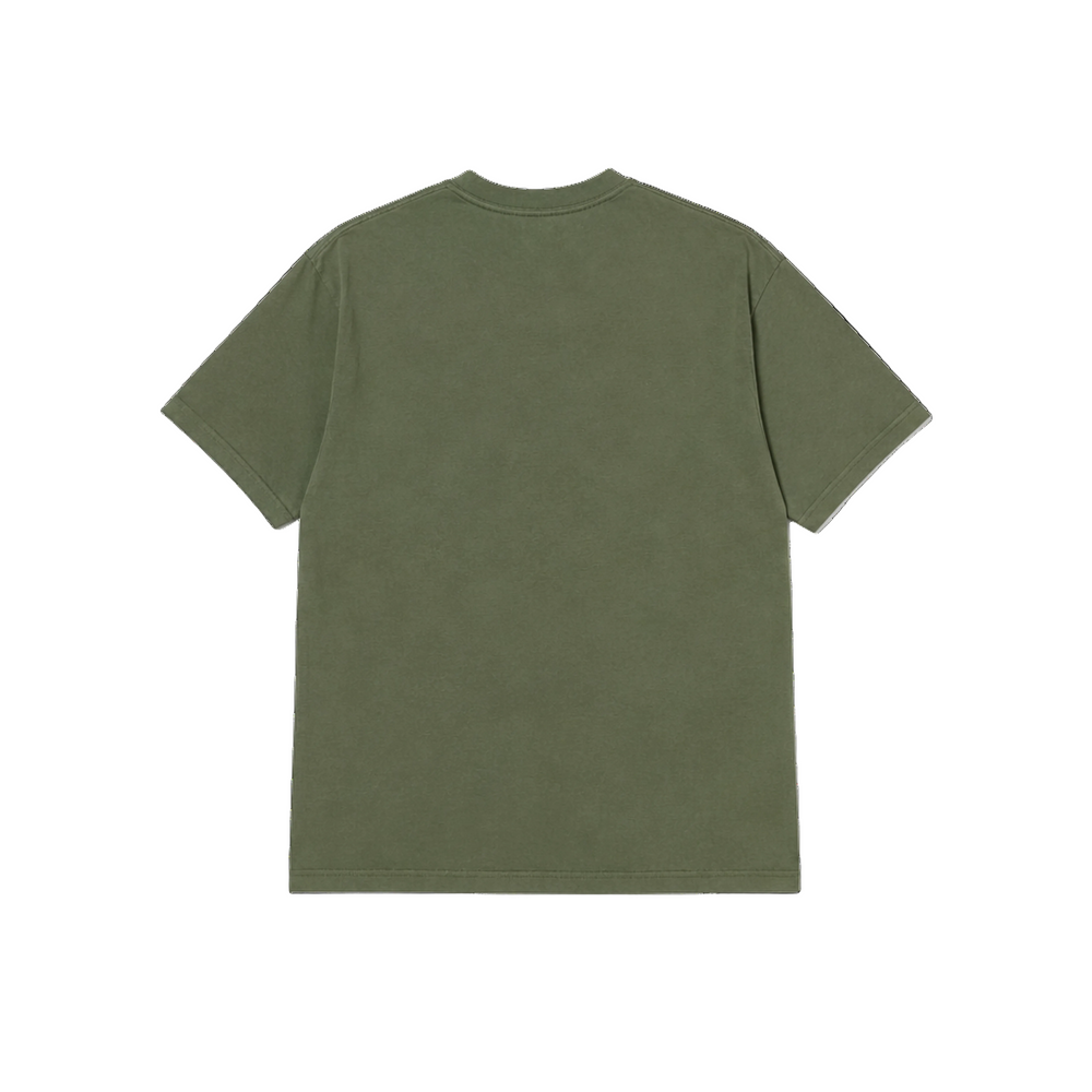 Green t-shirt on a white background