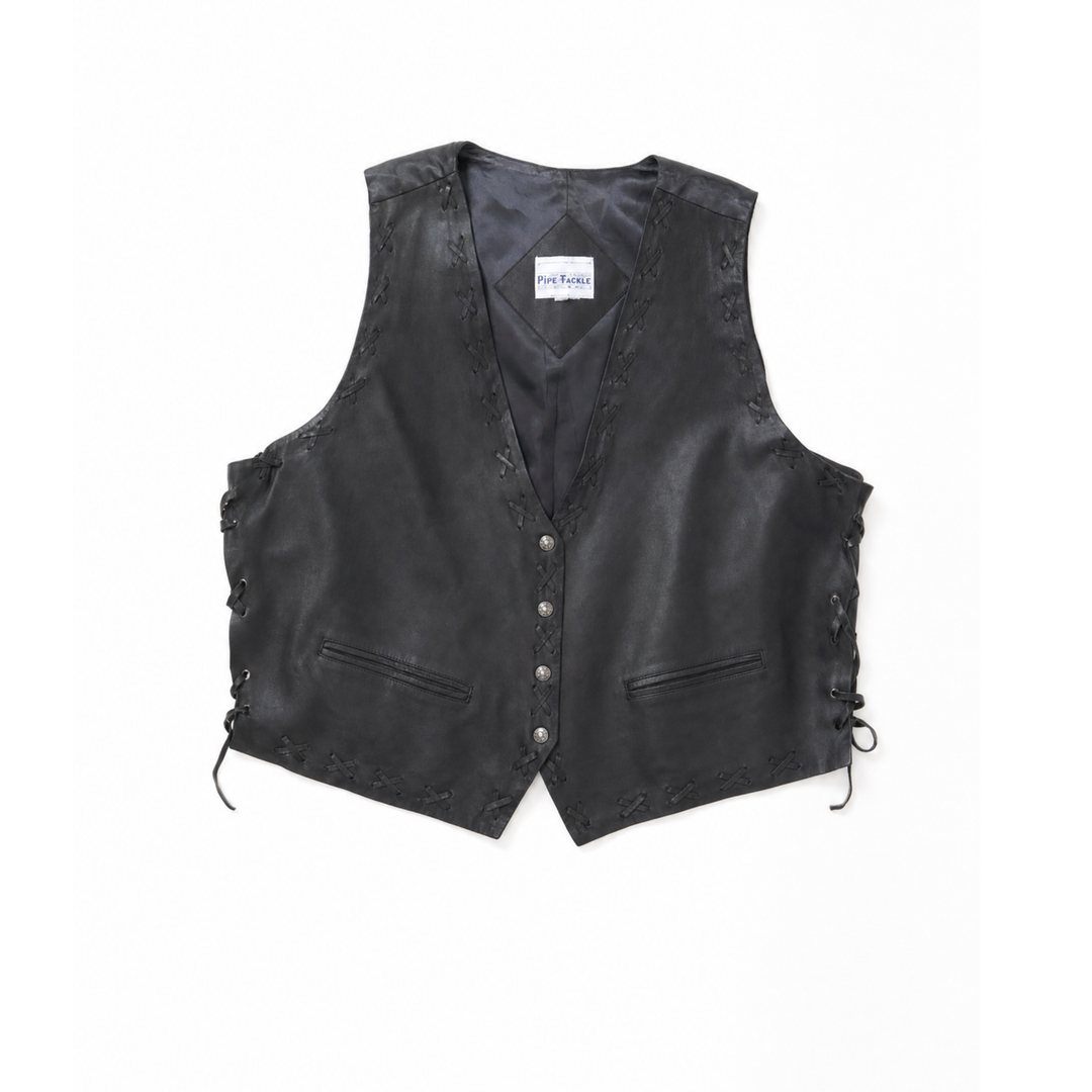 Vintage Black Leather &