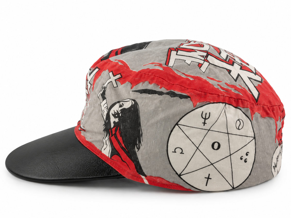 Vintage 'Ozzy Osbourne' Leather Brim Hat