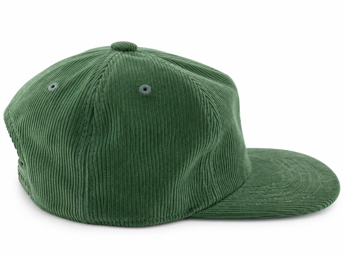 Green Corduroy Knicks Snapback Hat