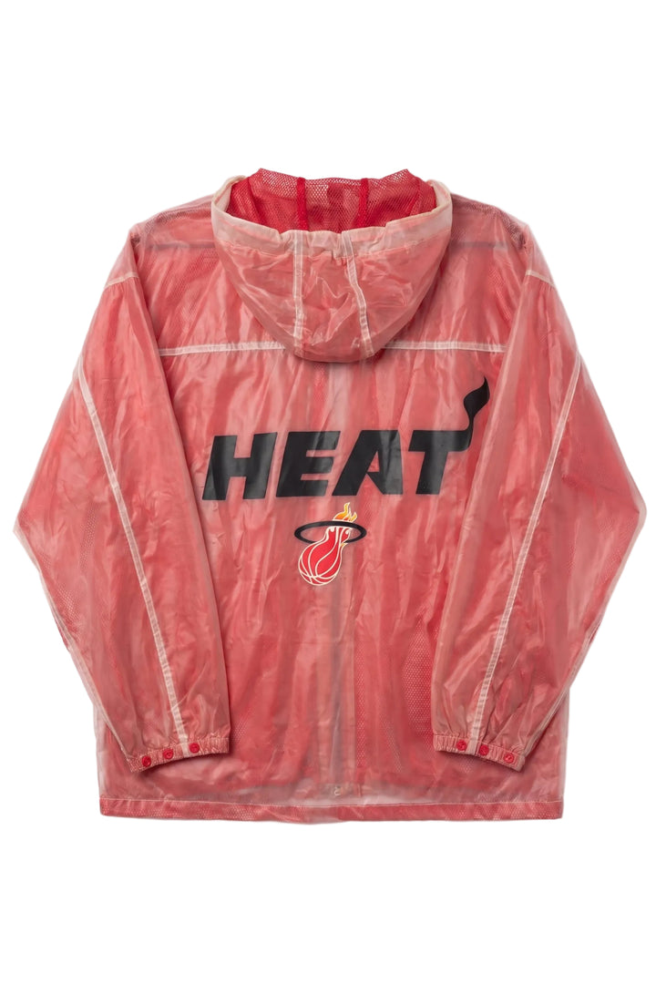 Rare Vintage Miami Heat Transparent/ Mesh Rain Jacket