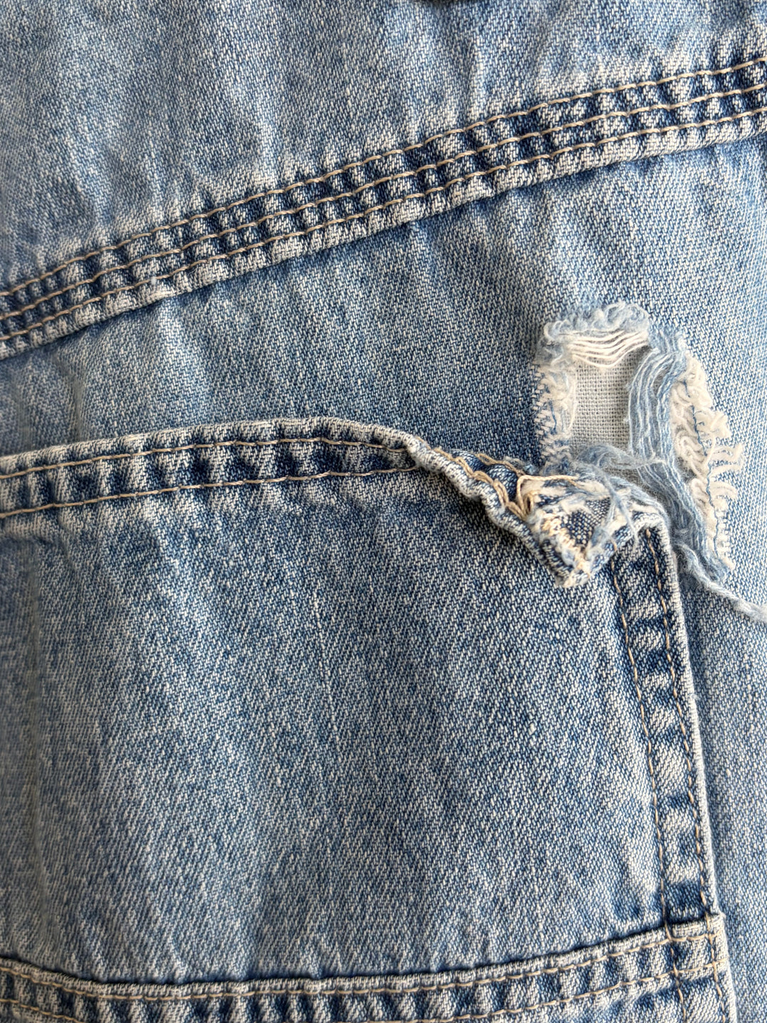 Riveted by Lee Light Wash Vintage Utility Denim Shorts