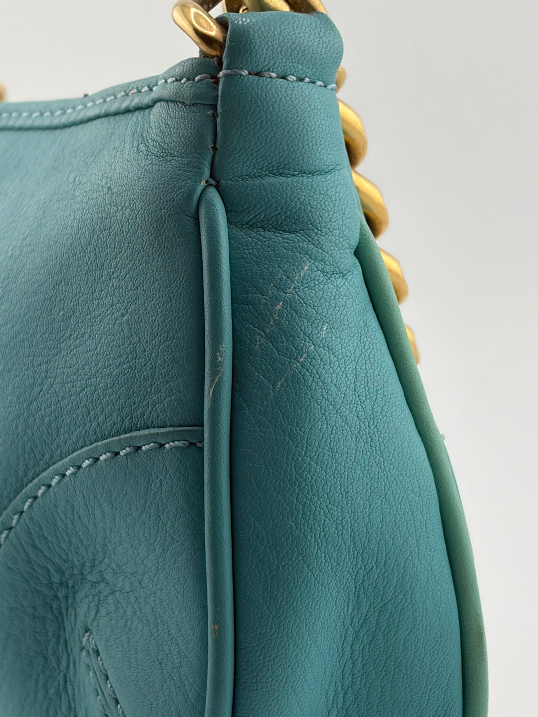 Teal &amp; Gold Juicy Couture Leather Purse