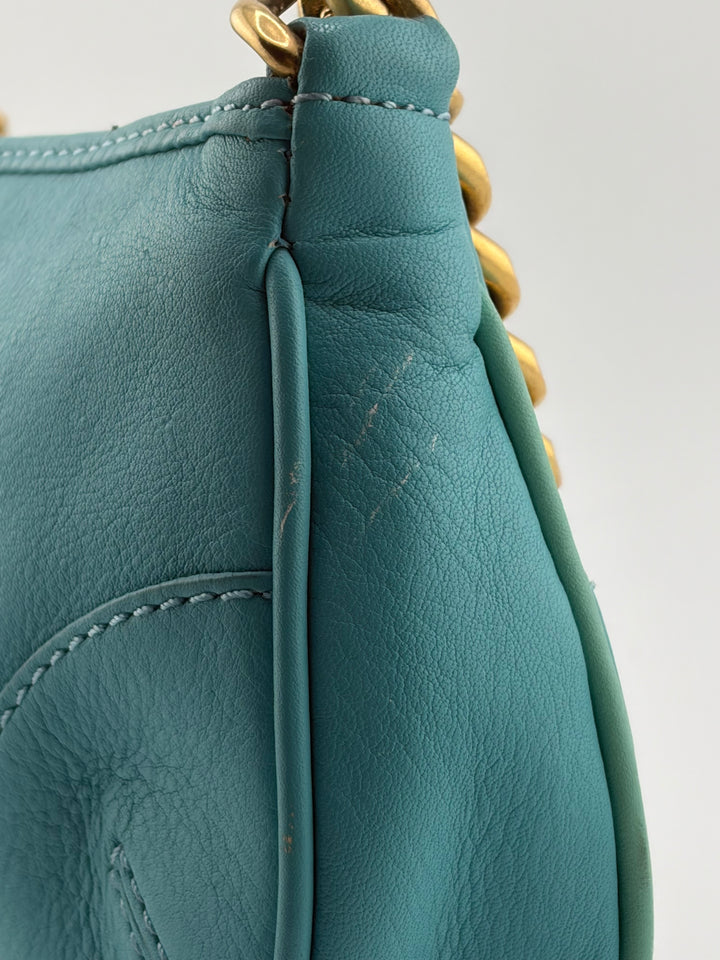Teal &amp; Gold Juicy Couture Leather Purse