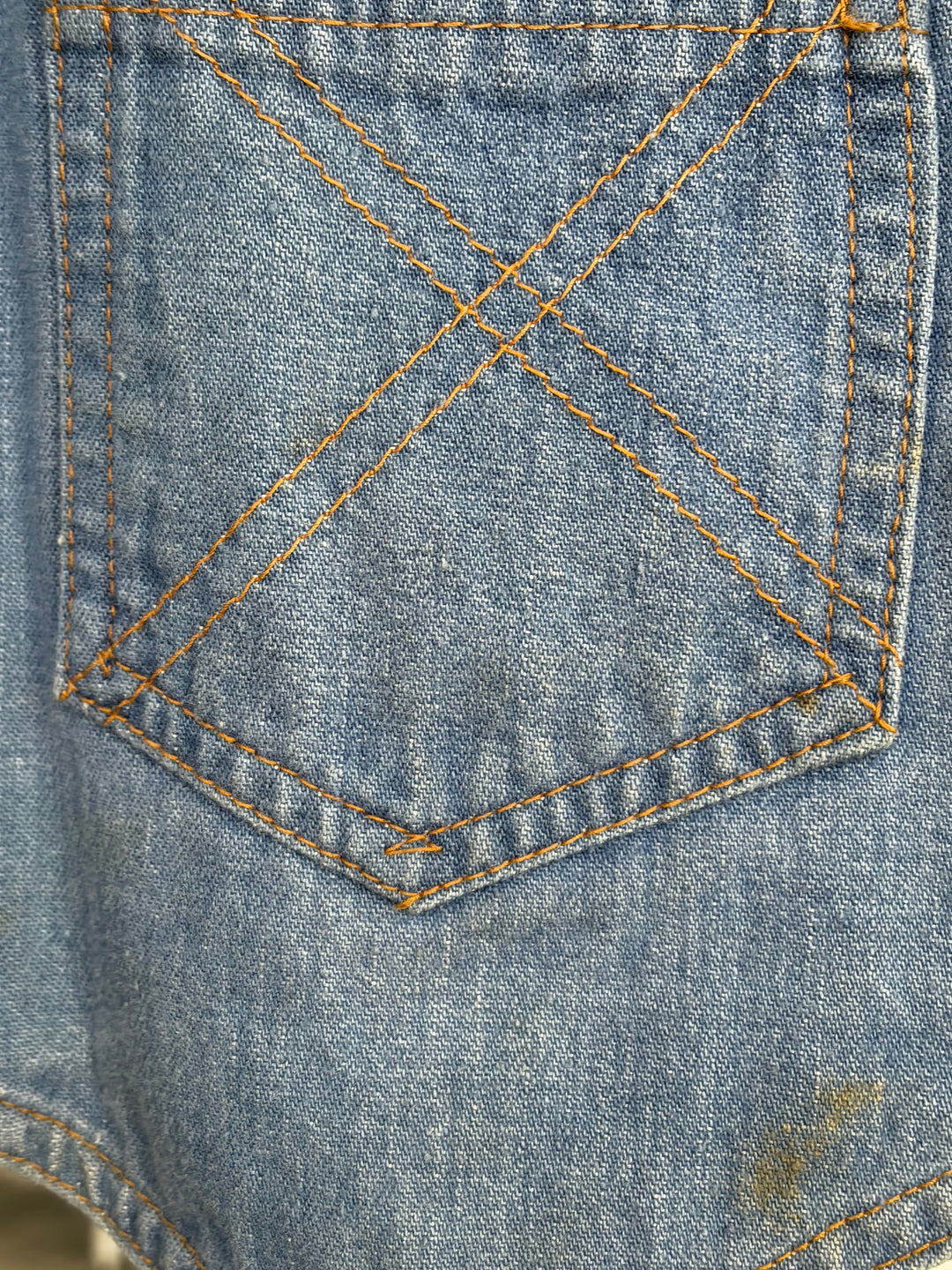 Vintage Denim Oversized Button Front Western Trucker Vest