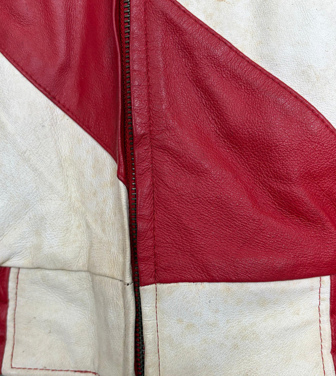 Vintage American Flag USA Leather Jacket