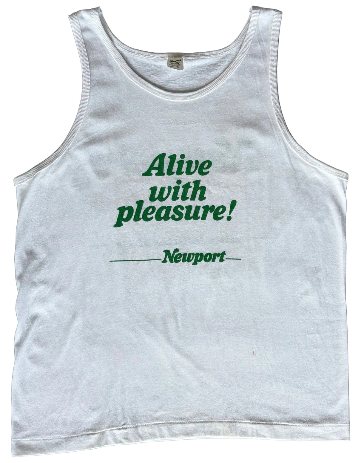 90s Newport 'Alive With Pleasure!' Graphic Wifebeater