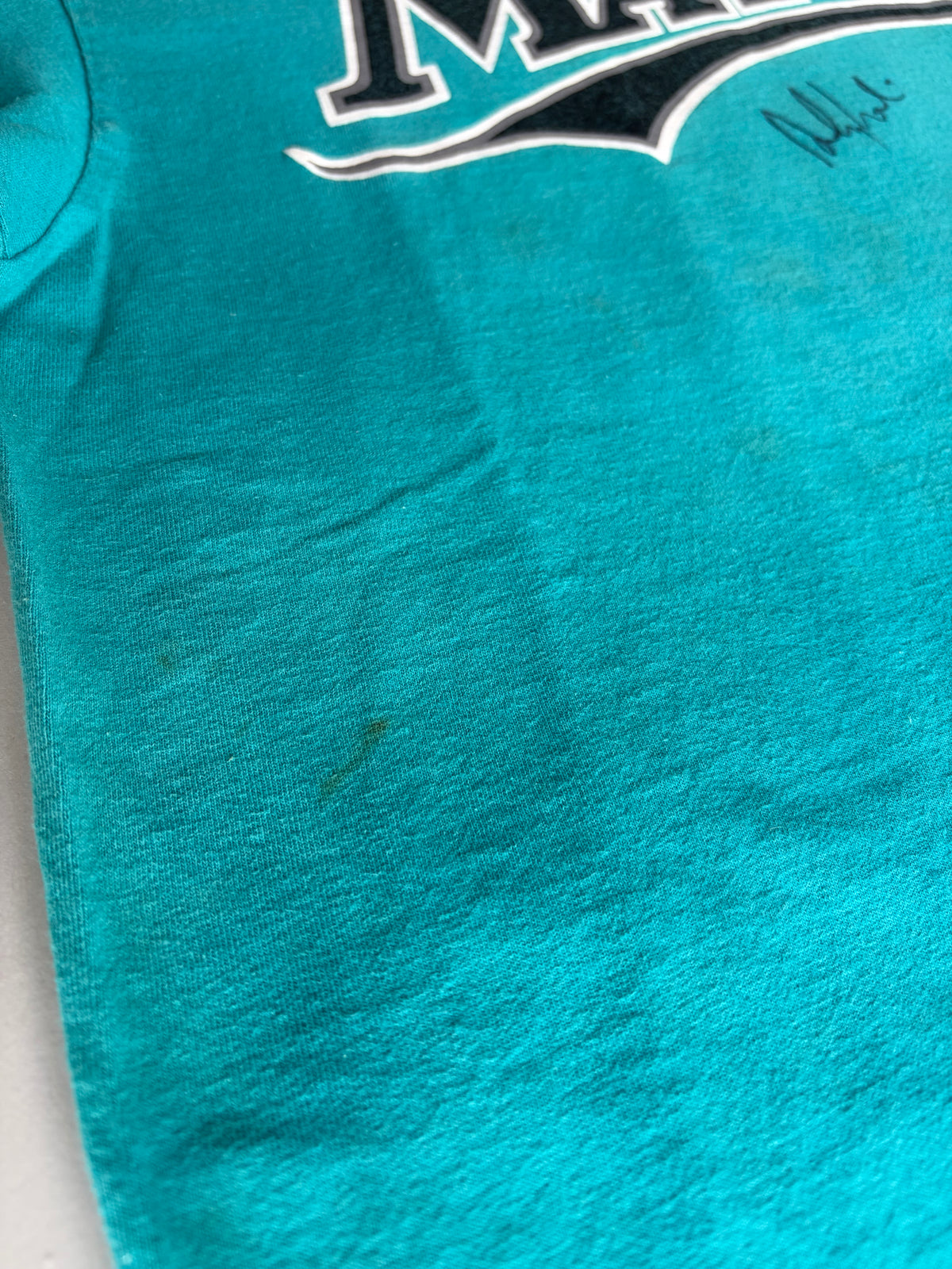 90s 'Signed Gary Sheffield #10' Marlins T-Shirt