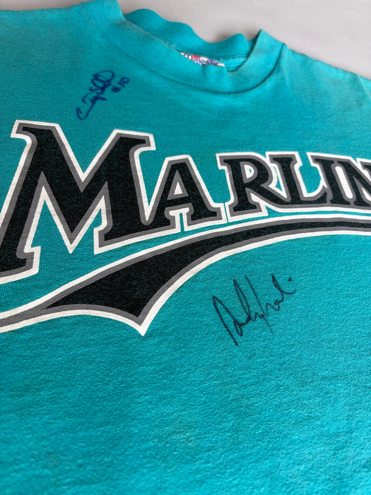 90s 'Signed Gary Sheffield #10' Marlins T-Shirt