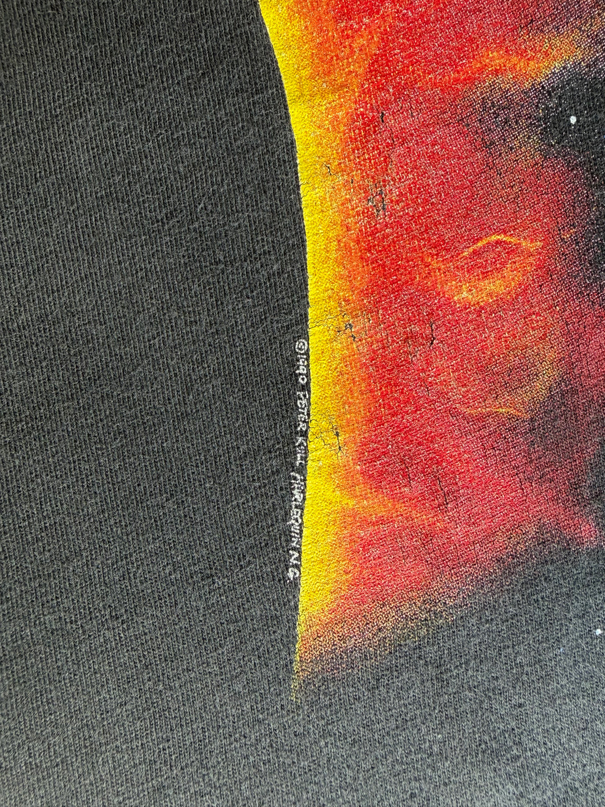 1993 Peter Kull Harlequin Dynamic Solar System Graphic T-Shirt