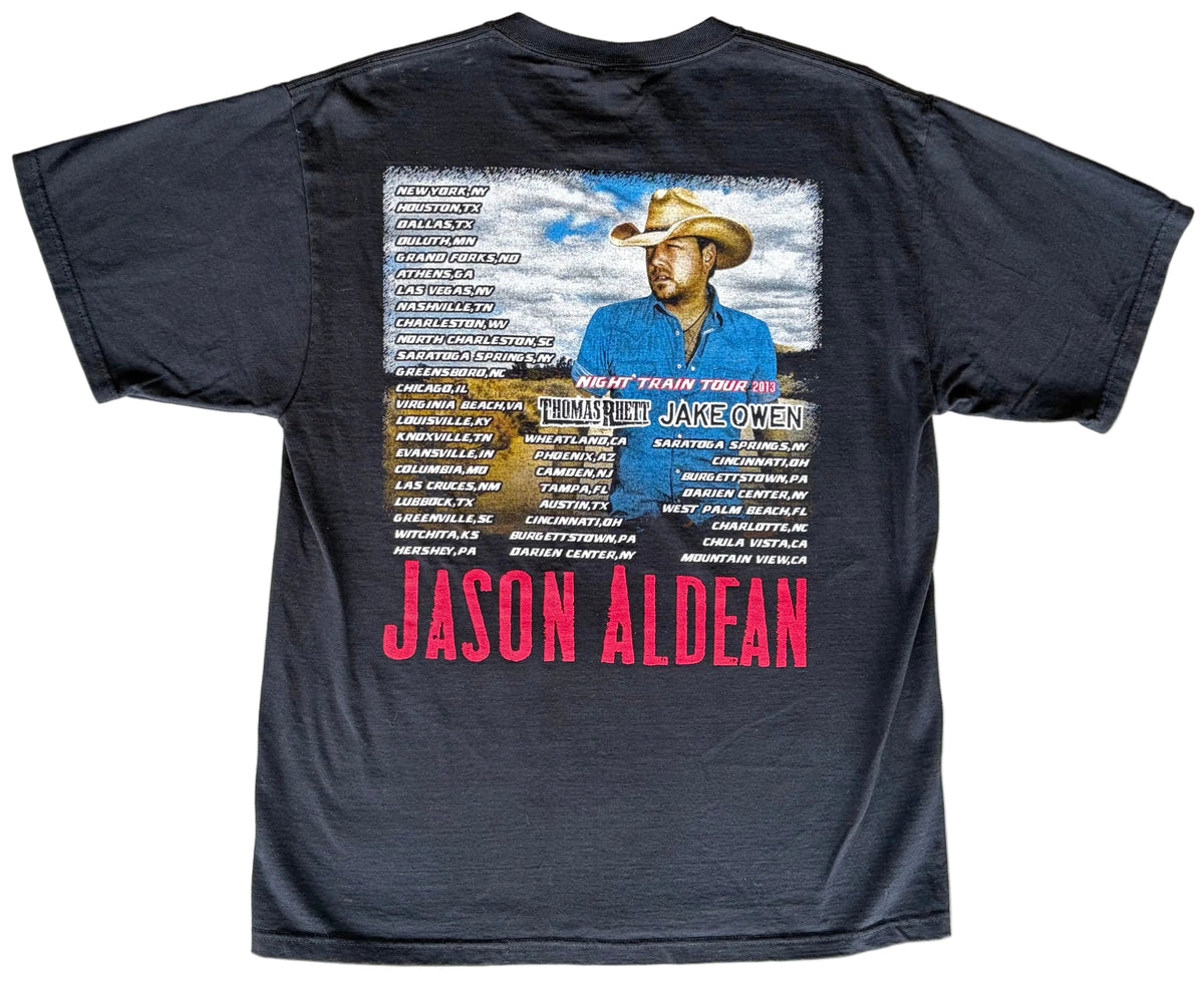2013 Jason Aldean Night Train Tour Concert T-Shirt