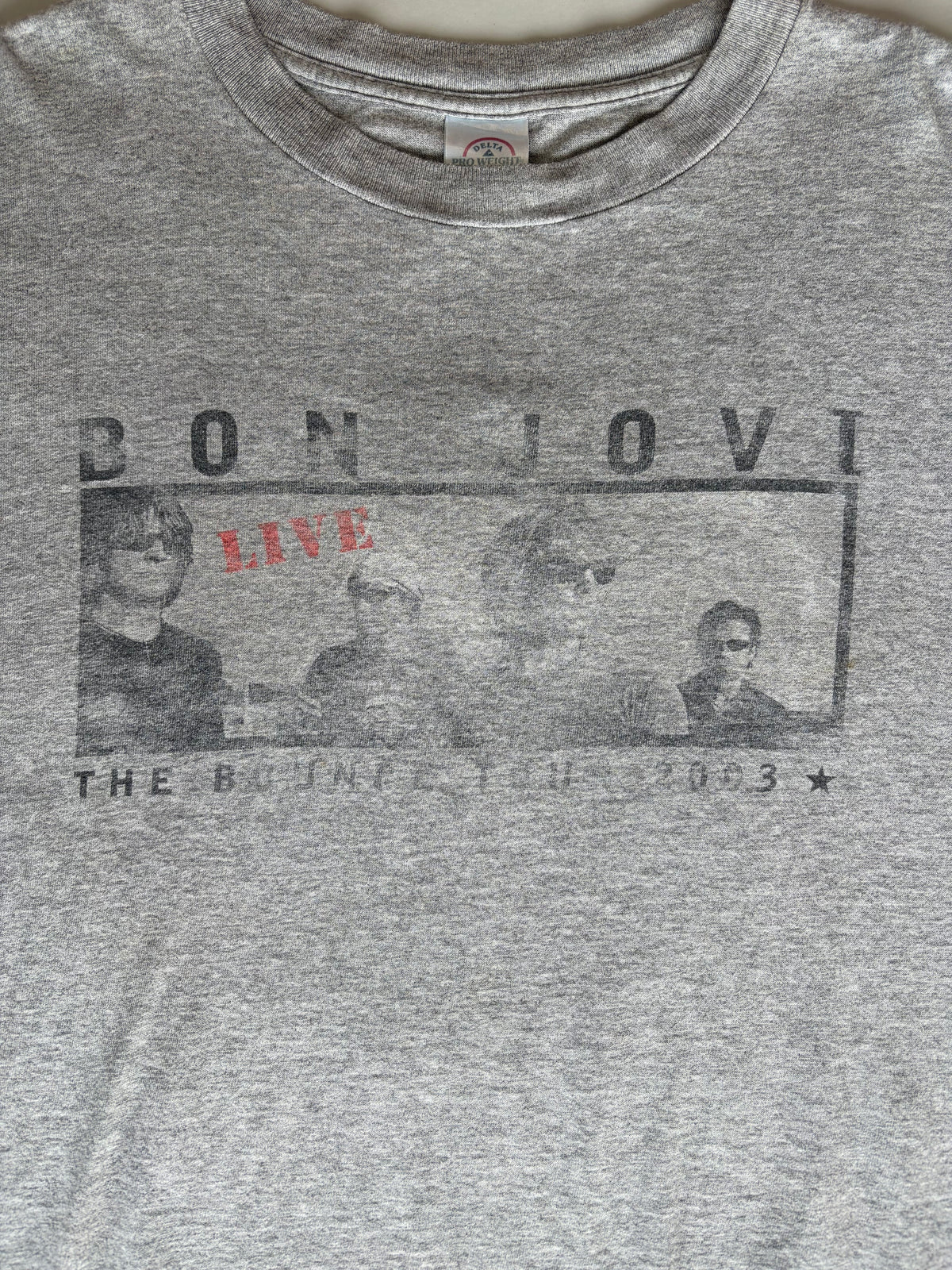 Vintage 'Jon Bon Jovi' Grey Graphic T-Shirt