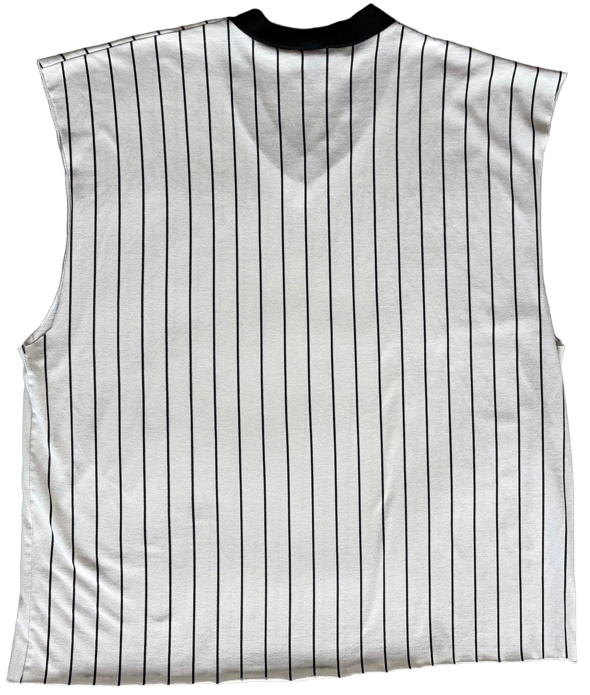 90s Russell Athletic Pinstripe Skull Sleeveless Jersey