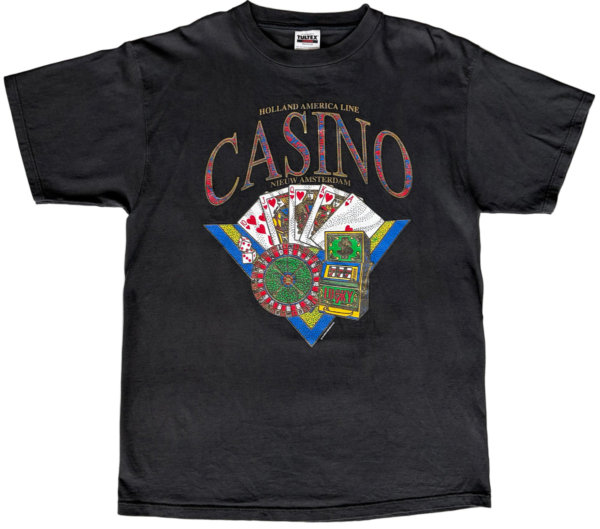 90s Holland America Line Casino Graphic T-Shirt