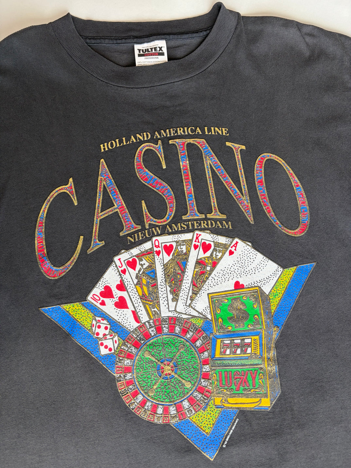90s Holland America Line Casino Graphic T-Shirt