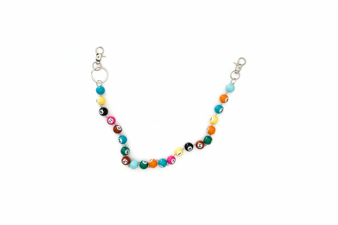 Multicolor Billiard Ball Belt Chain Femme