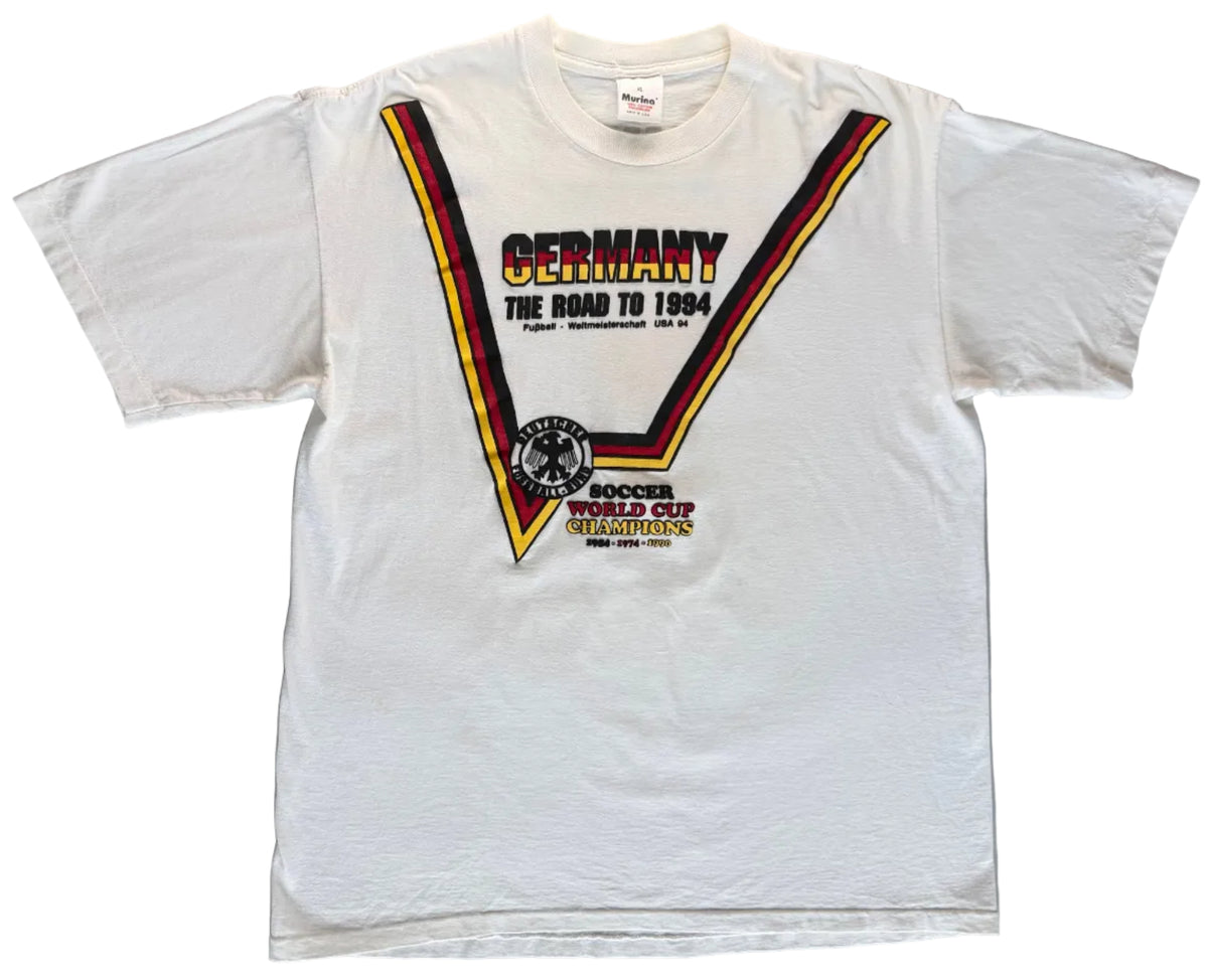 Vintage Germany Autographed 'Road to 1994' White T-Shirt