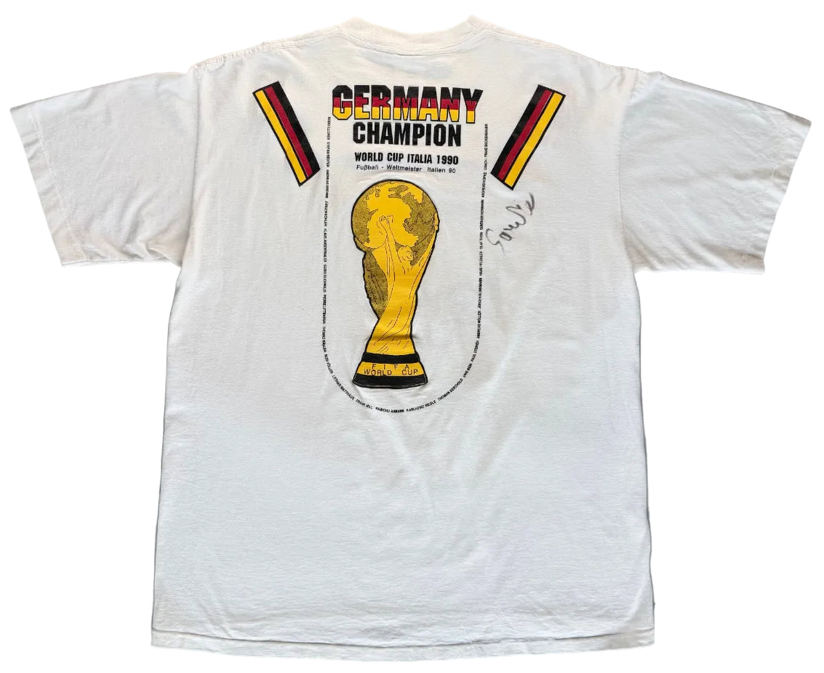 Vintage Germany Autographed 'Road to 1994' White T-Shirt