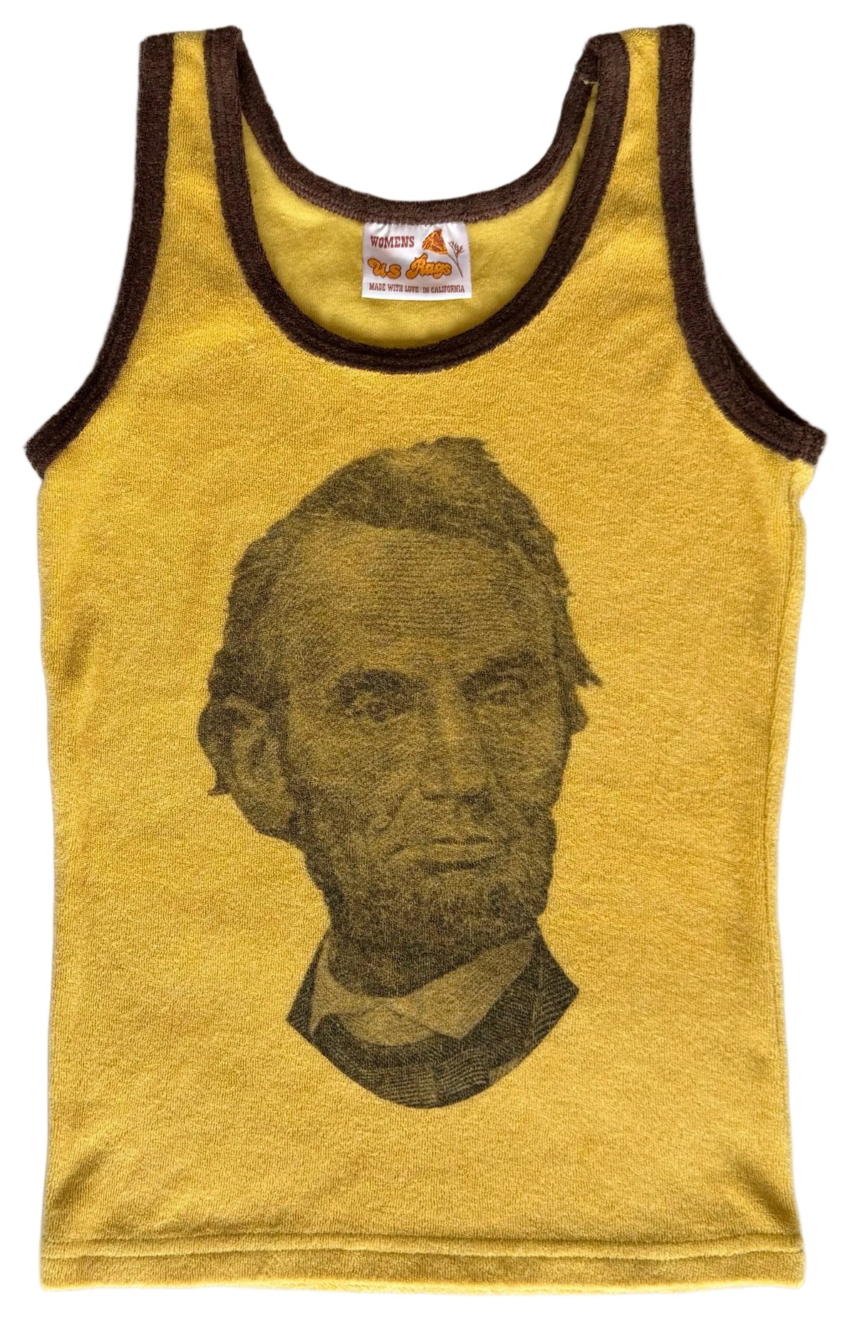 Vintage US Rags Abraham Lincoln Terry Cloth Tank Top