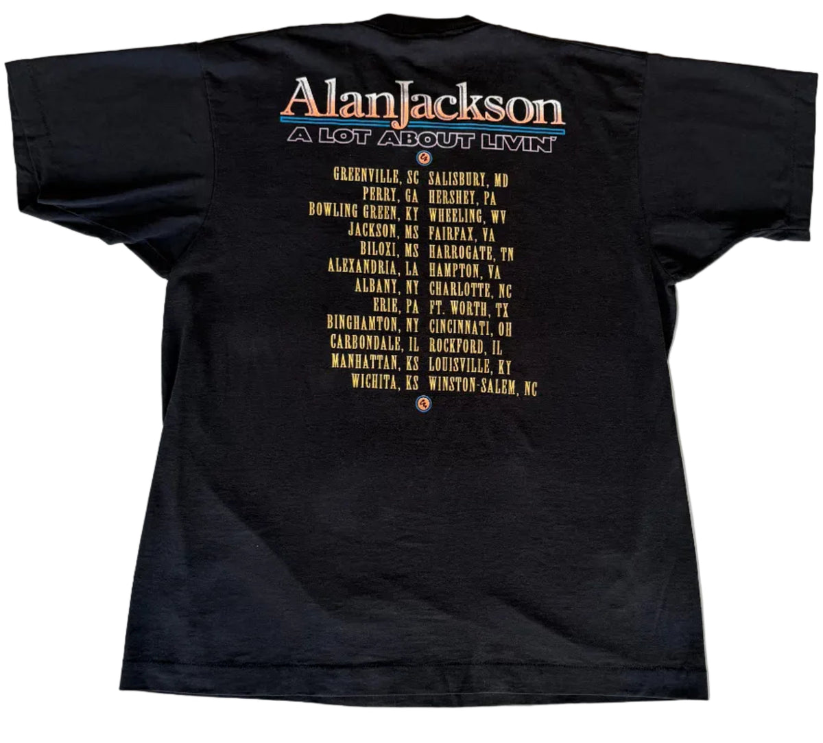 1993 Alan Jackson A Lot About Livin’ Tour Single Stitch T-Shirt