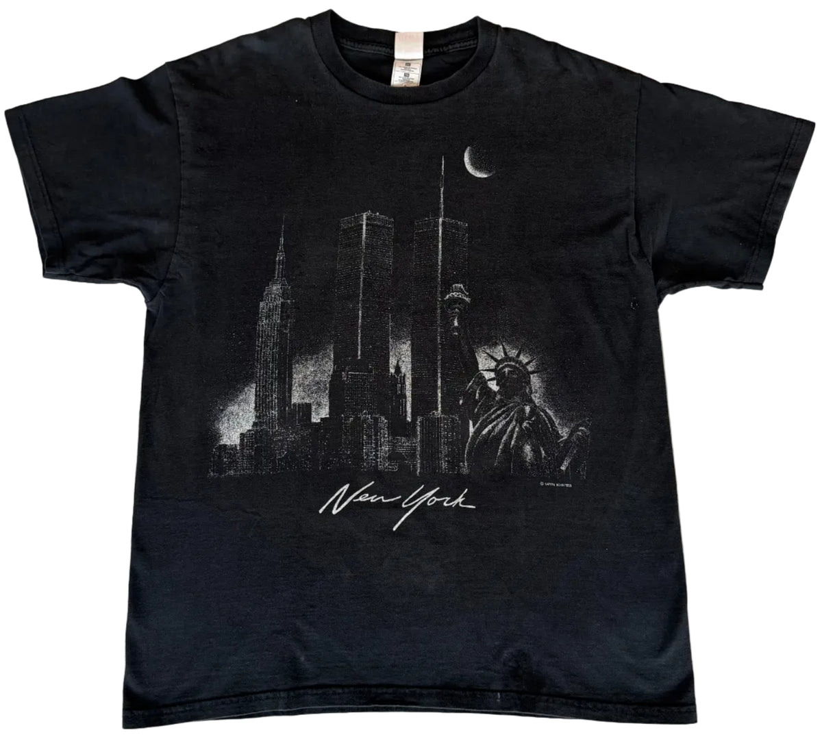 Black 'New York City Skyline' Graphic T-Shirt