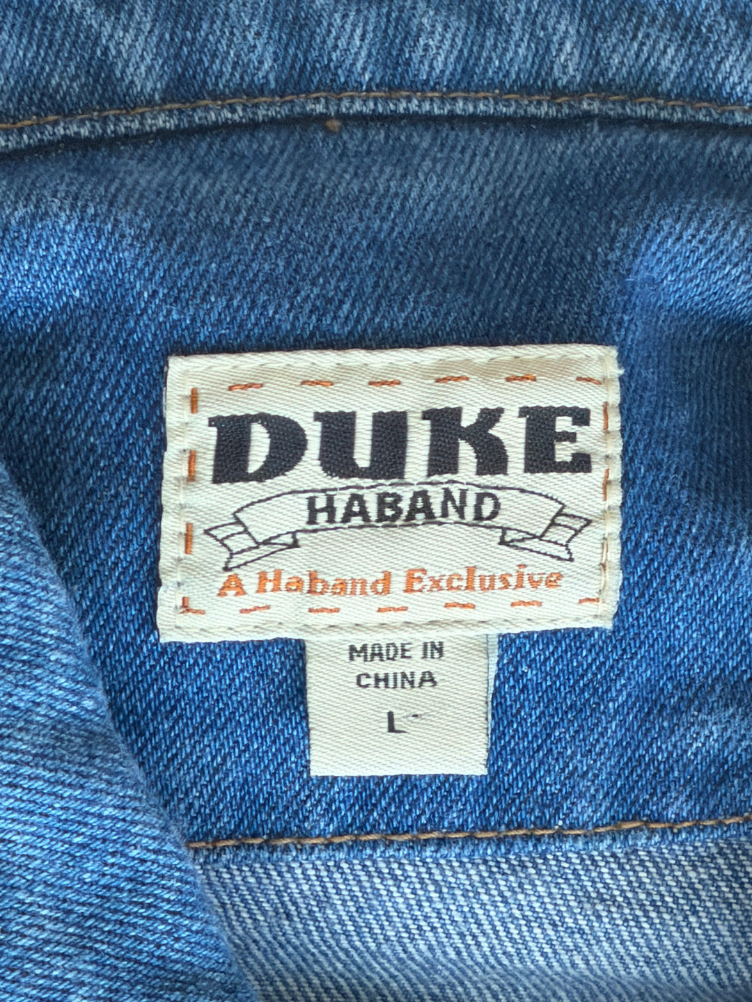 Vintage Duke Haband Medium-Wash Denim Trucker Jacket