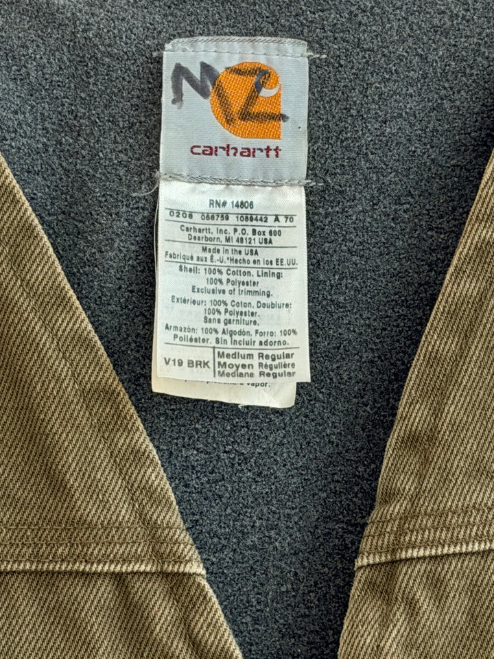Carhartt Camel Denim Zip Up Vest