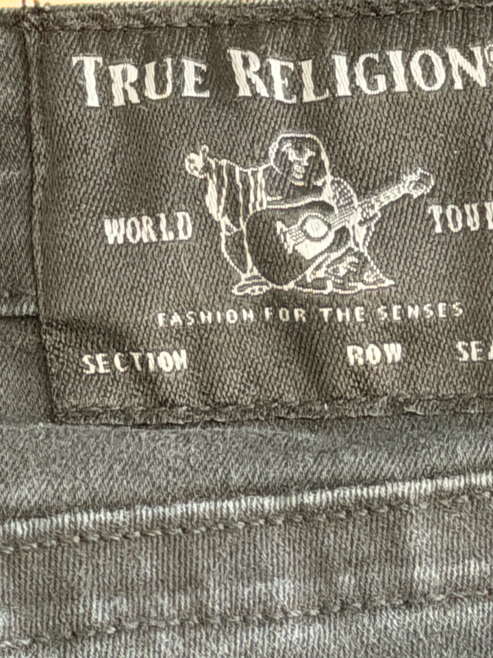 True Religion Black High-Rise Skinny Denim Jeans