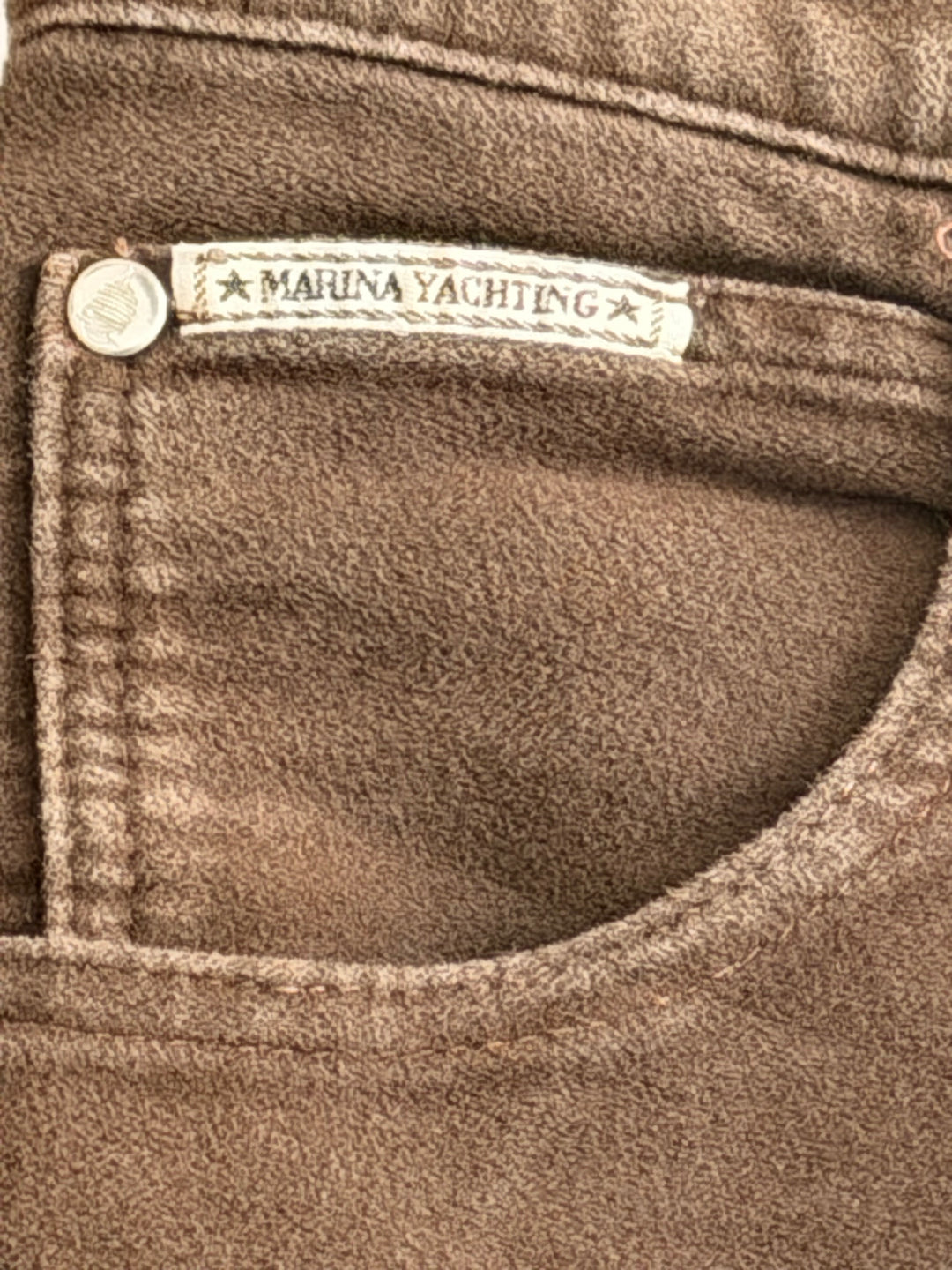 Brown Marina Yachting Suede-Style Skinny Jean