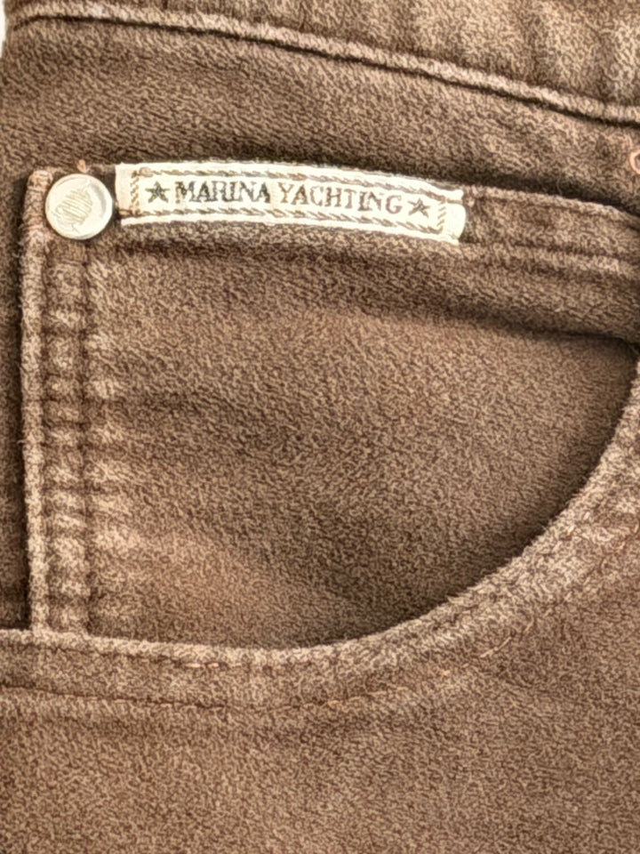 Brown Marina Yachting Suede-Style Skinny Jean