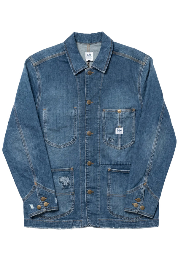 Vintage Lee Chore Jacket with Utility Pocket Detailing