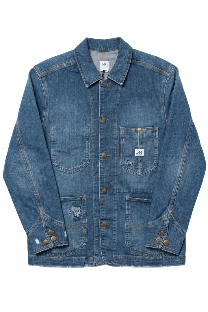Vintage Lee Chore Jacket with Utility Pocket Detailing