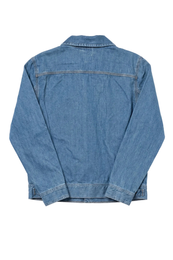 Vintage Style Lee Front Zip Denim Jacket with Utility Pocket